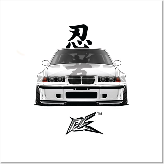 bmw 3series e36 wide Wall Art by naquash